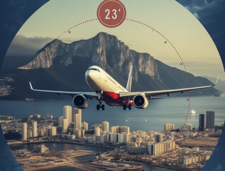 USA to Gibraltar flight time